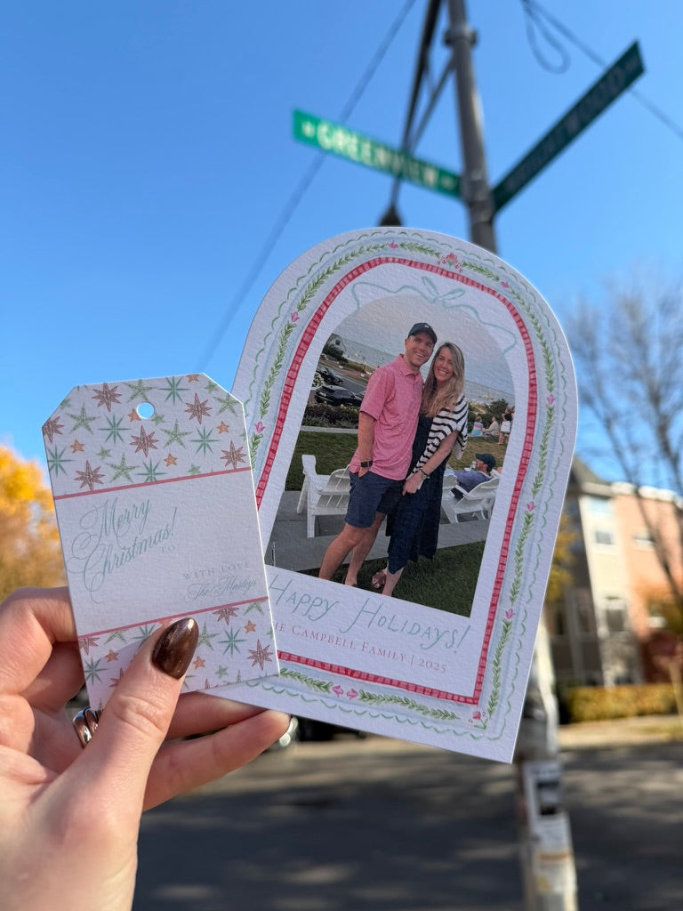Frosted Starlight Gift Tag - Traditional