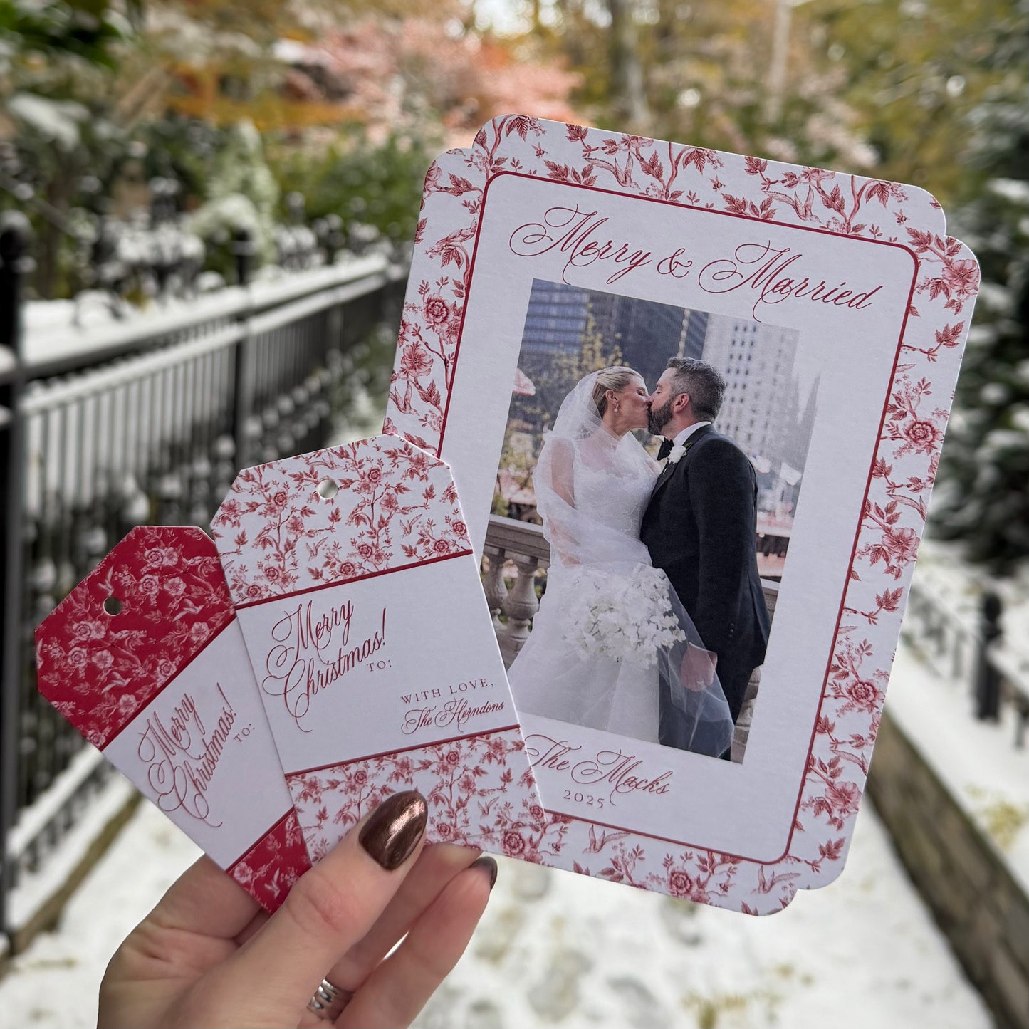 Altgeld Holiday Card | Vertical | Crimson