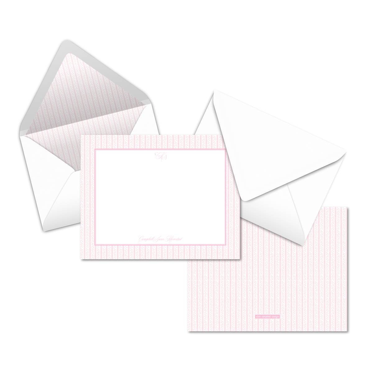 Ribbon Stripe Notecards