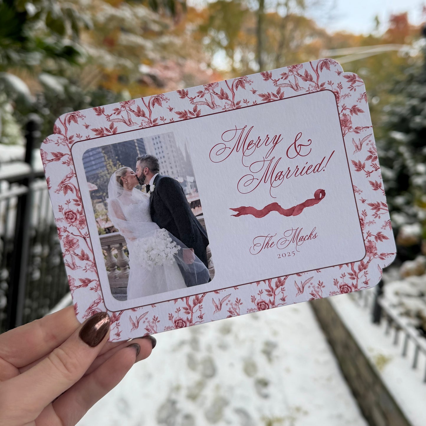 Altgeld Holiday Card | Horizontal | Crimson