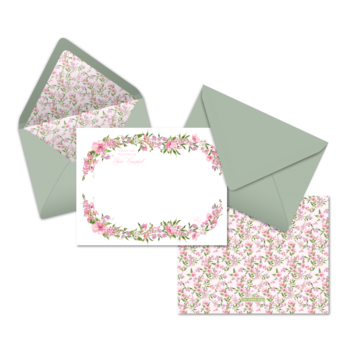 Garden Garland Notecards
