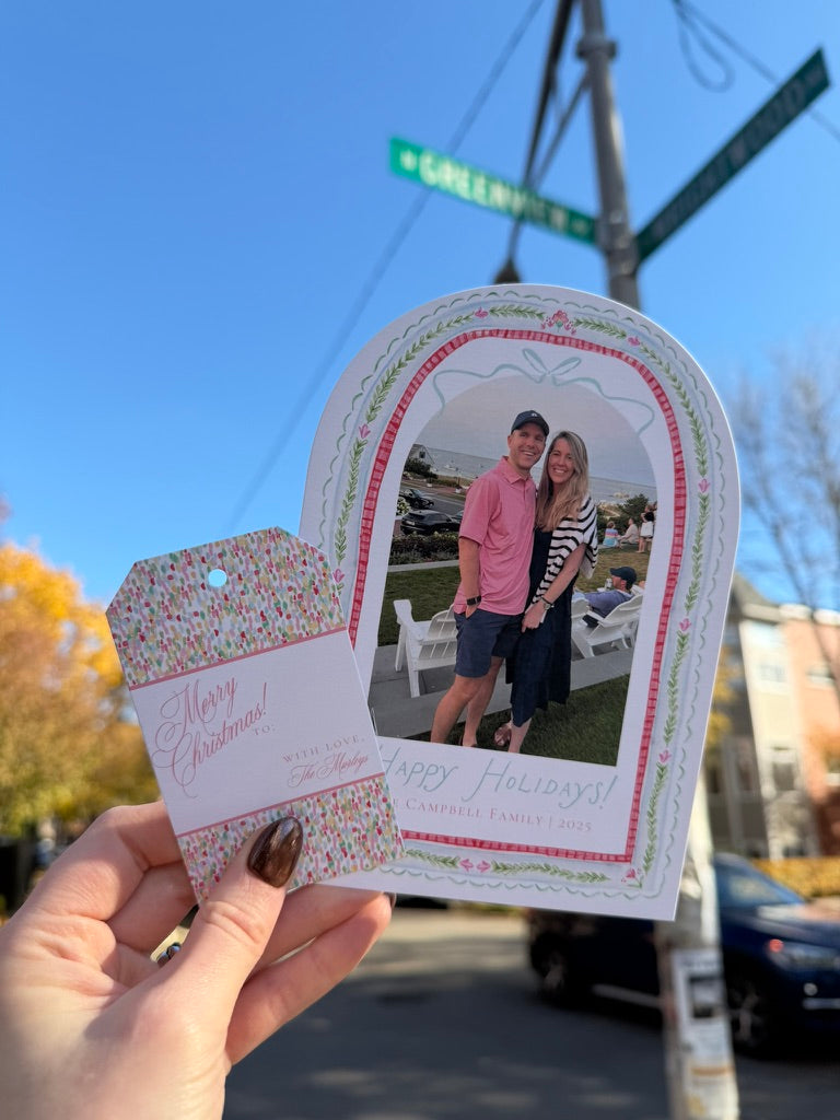 Aurora Noël Gift Tag - Traditional