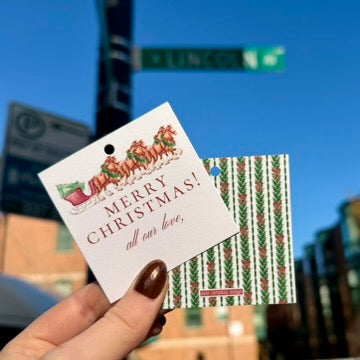 Clydesdale Christmas Gift Tag