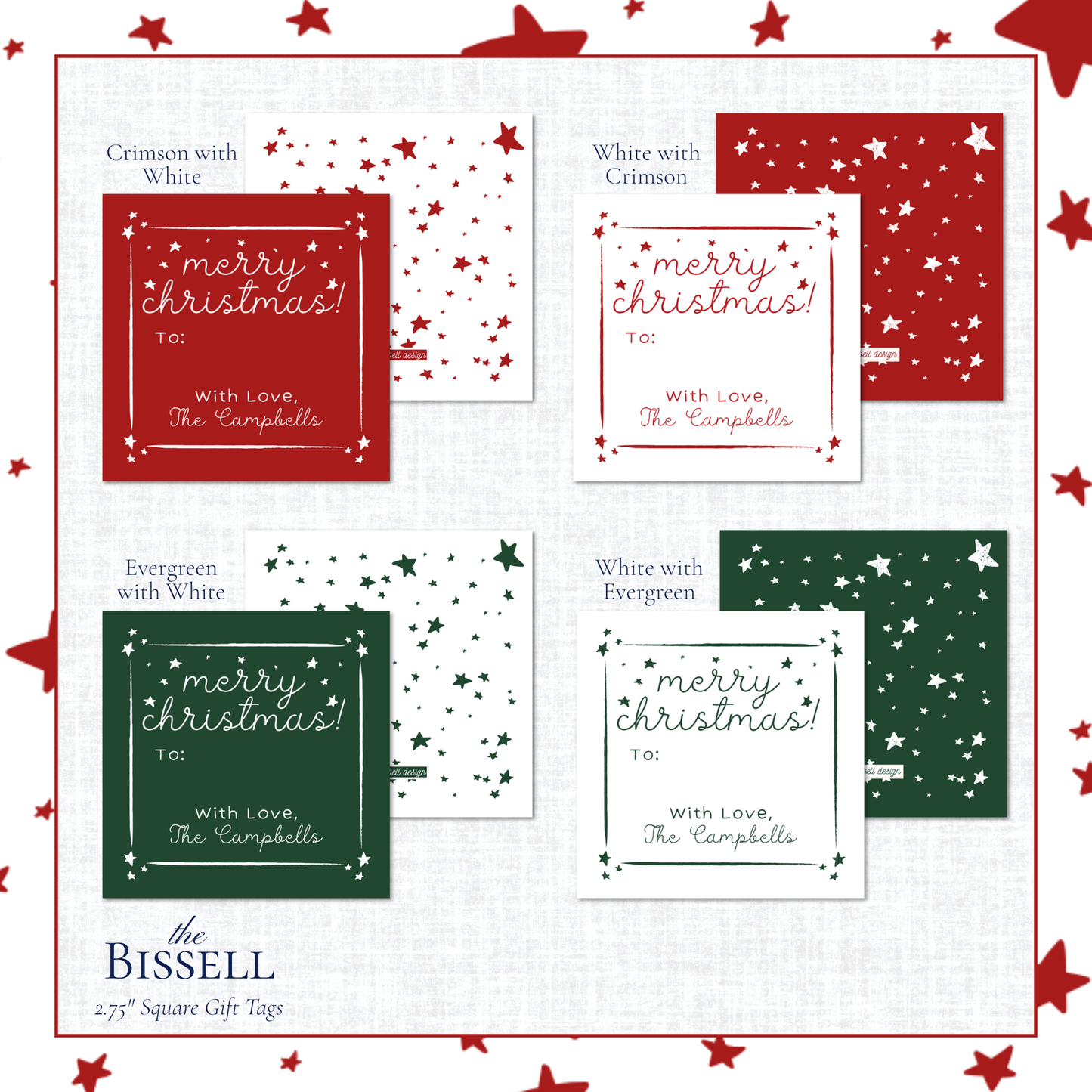 Bissell Gift Tags