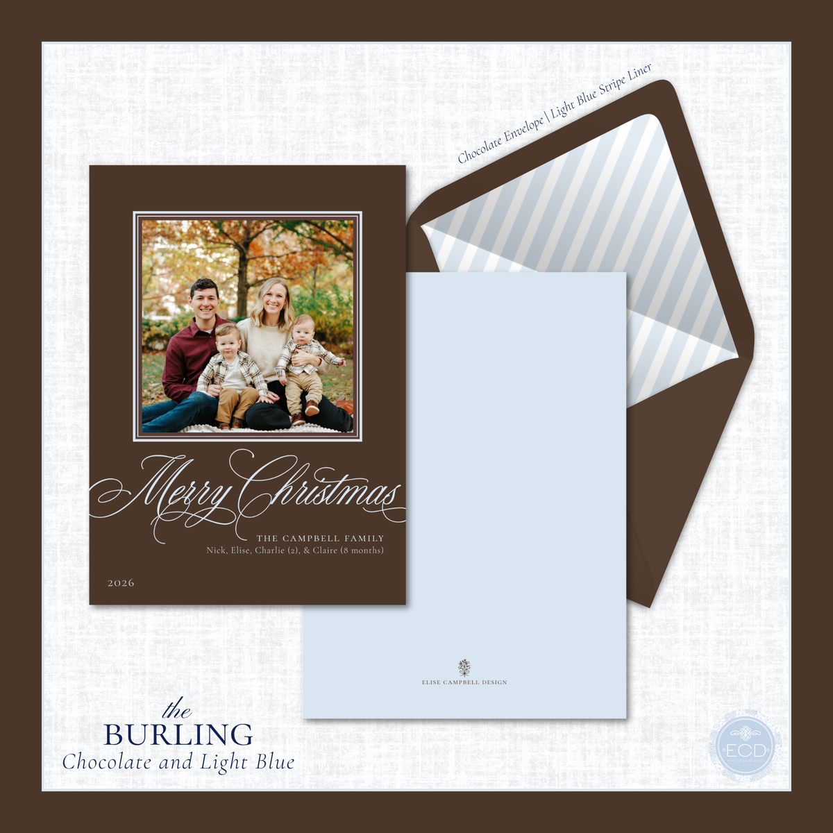 Burling Holiday Card | Vertical