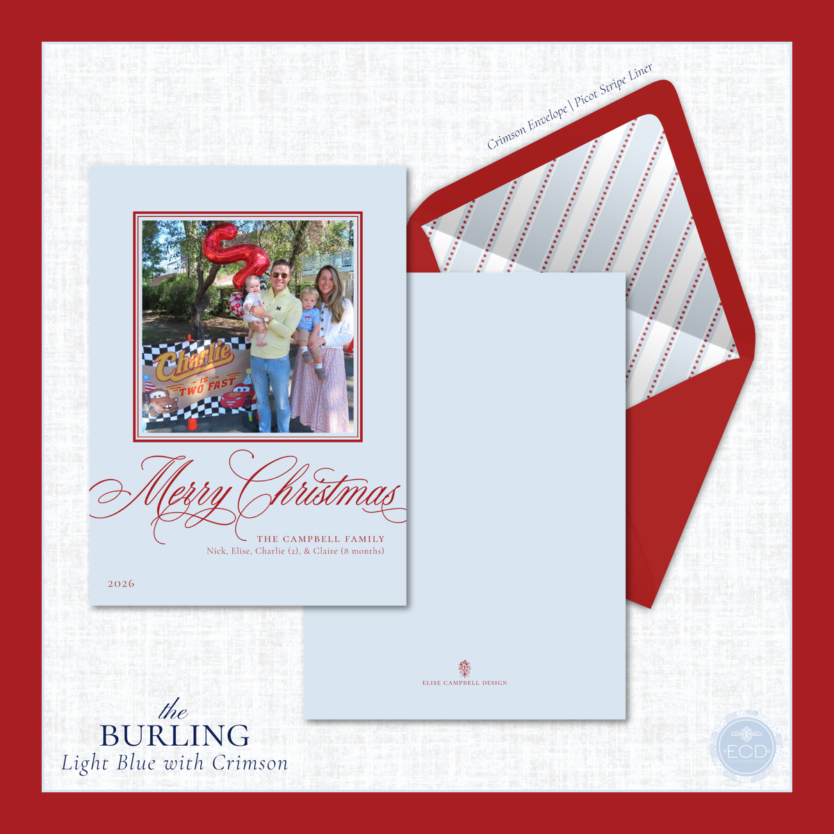 Burling Holiday Card | Vertical