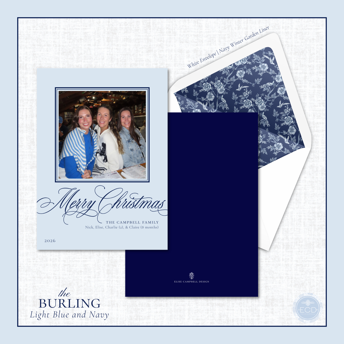 Burling Holiday Card | Vertical