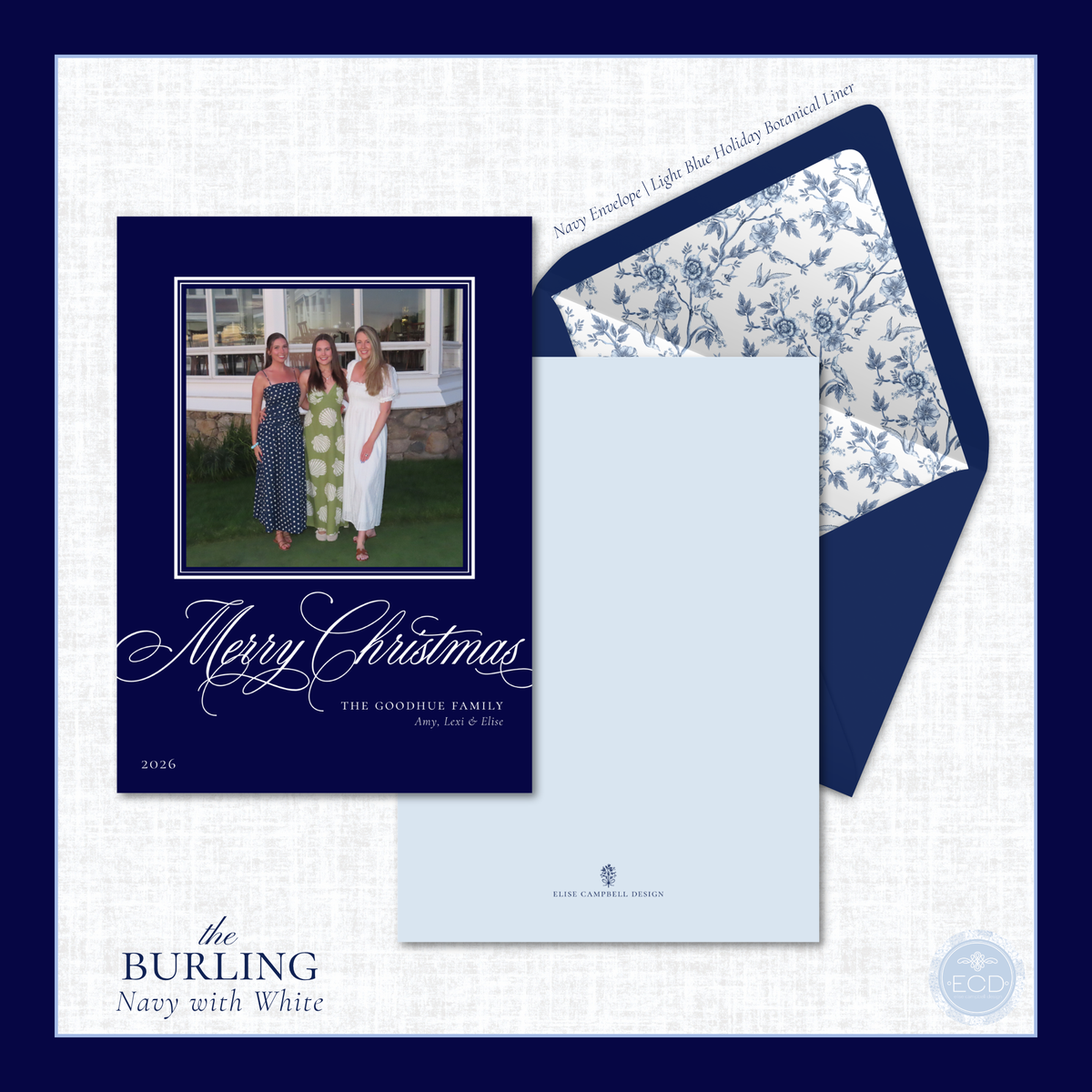 Burling Holiday Card | Vertical