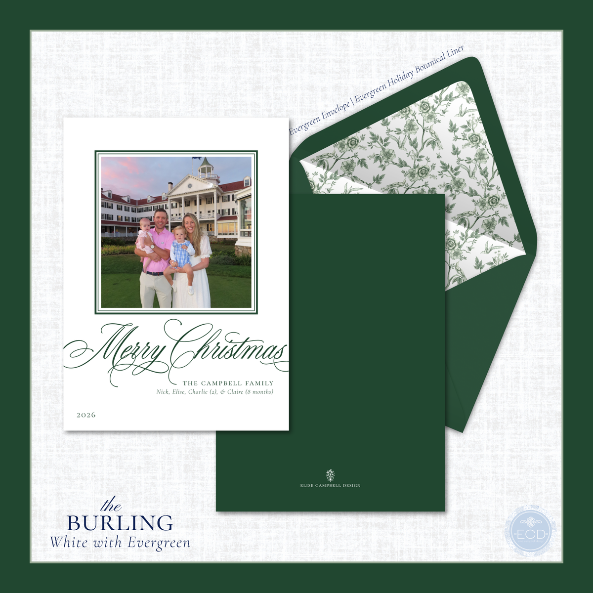 Burling Holiday Card | Vertical
