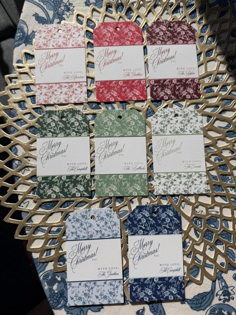 Winter Garden Gift Tags