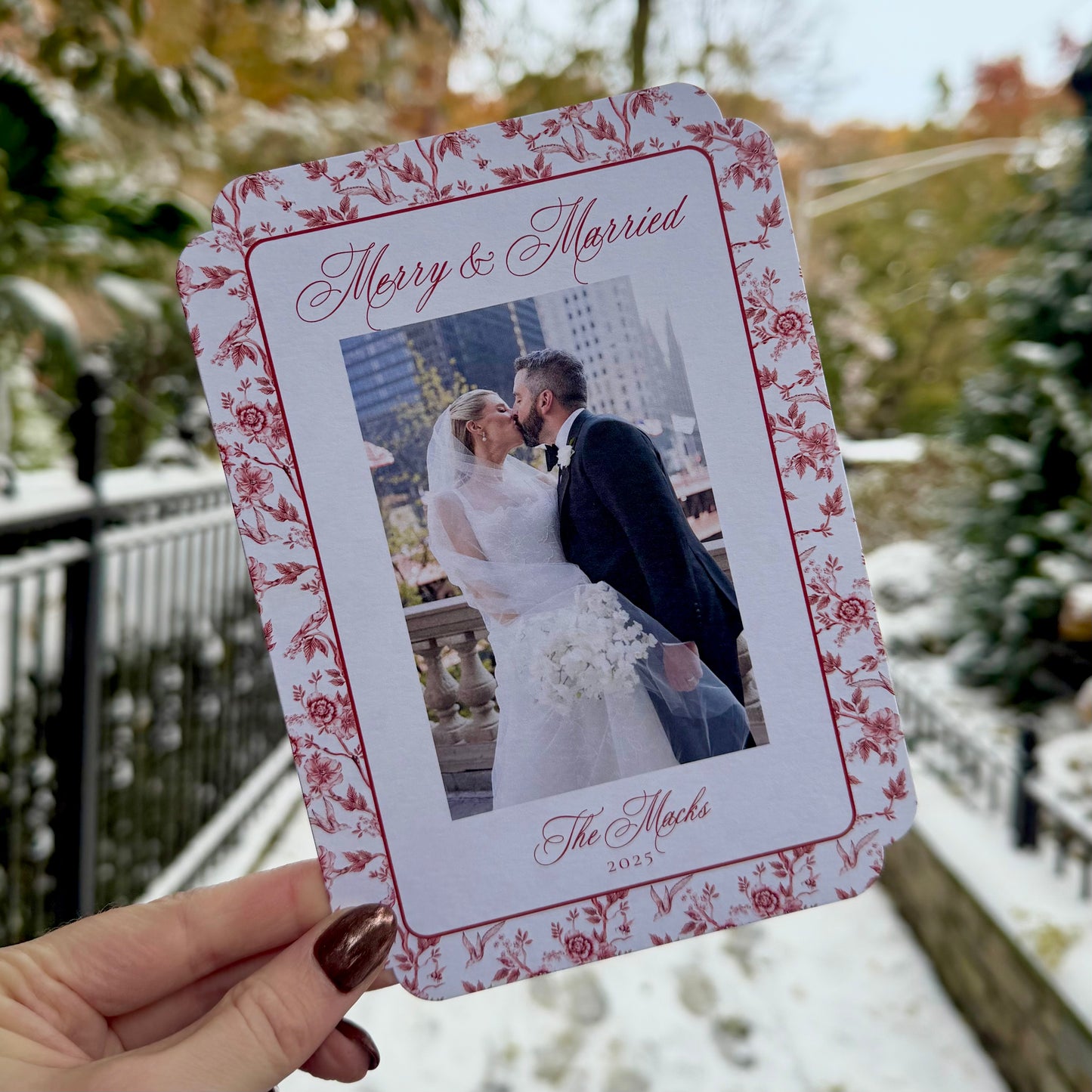 Altgeld Holiday Card | Vertical | Crimson