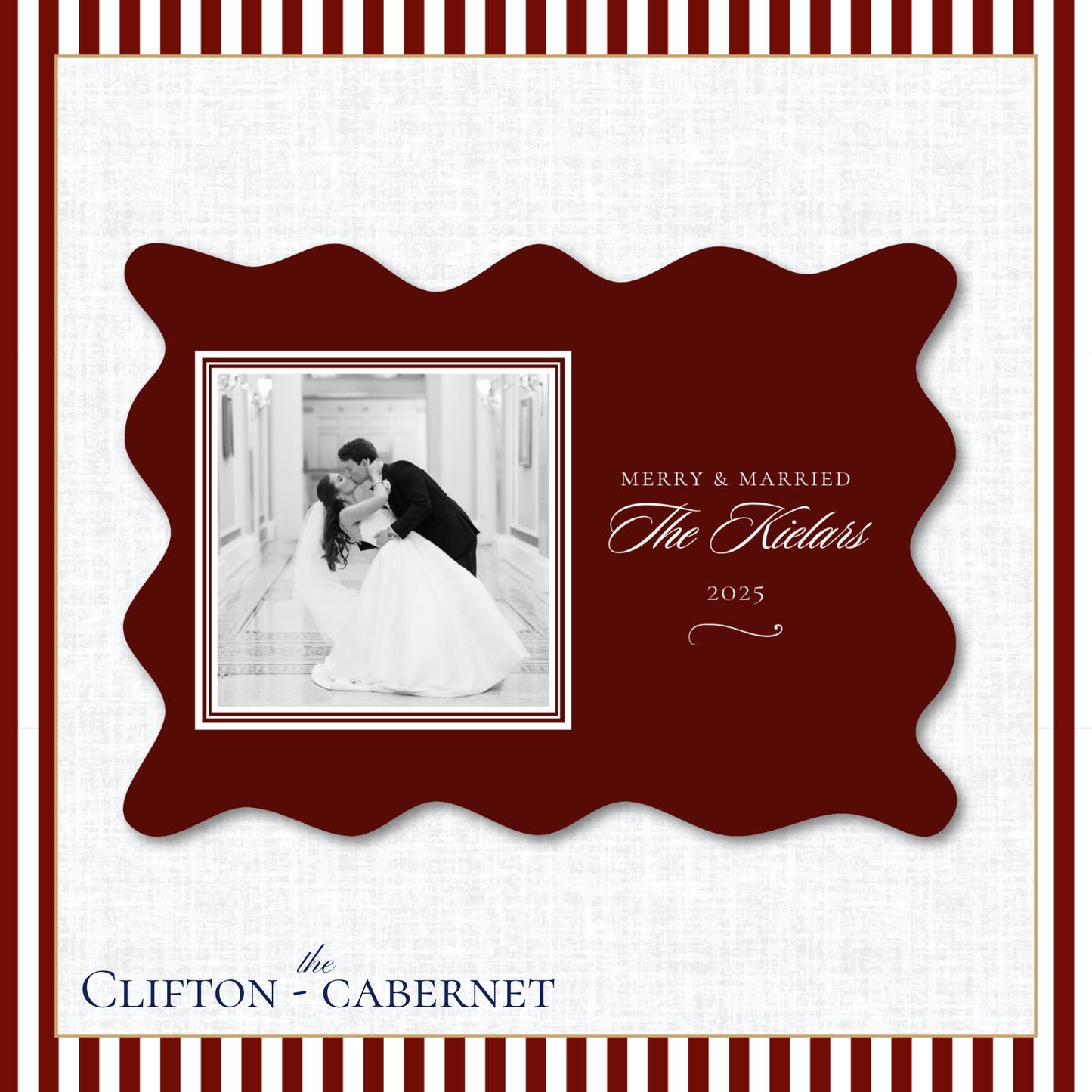 Clifton Holiday Card | Horizontal | Cabernet