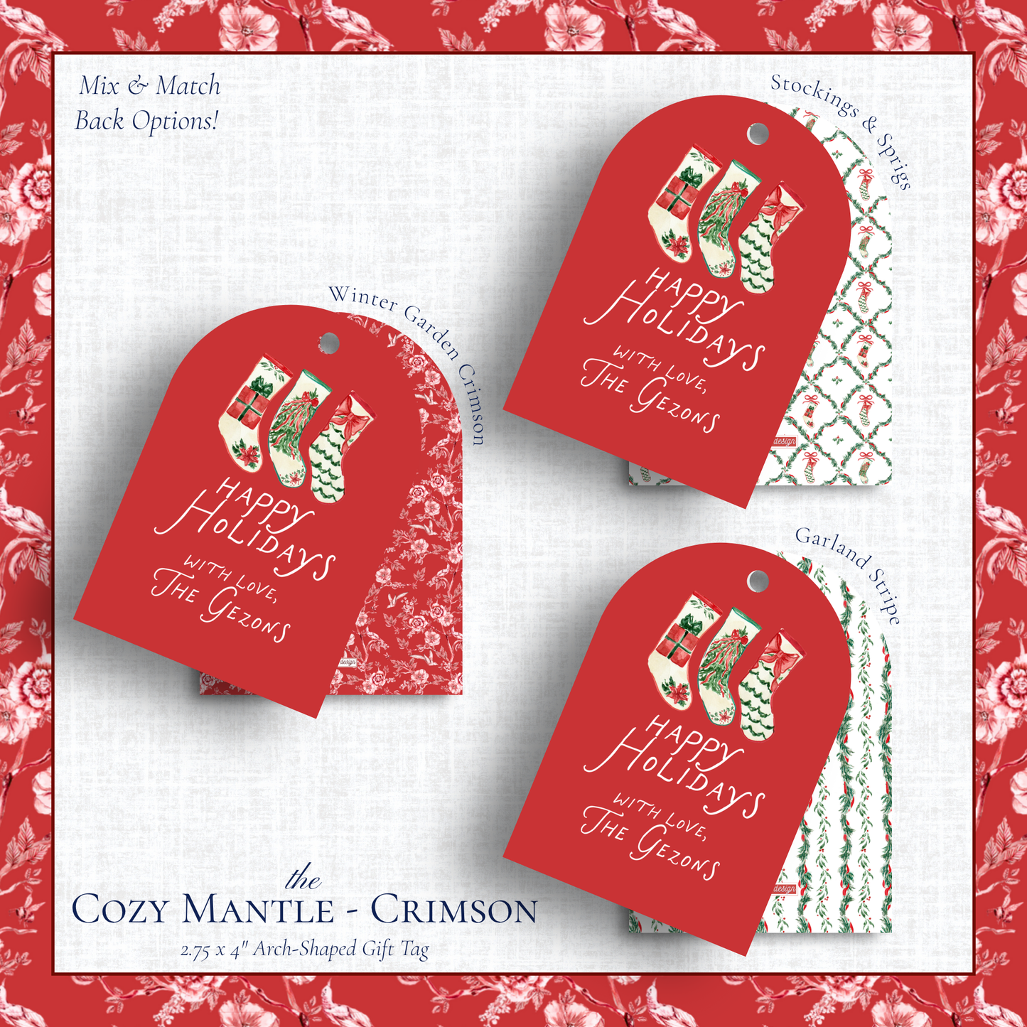 Cozy Mantle Gift Tags