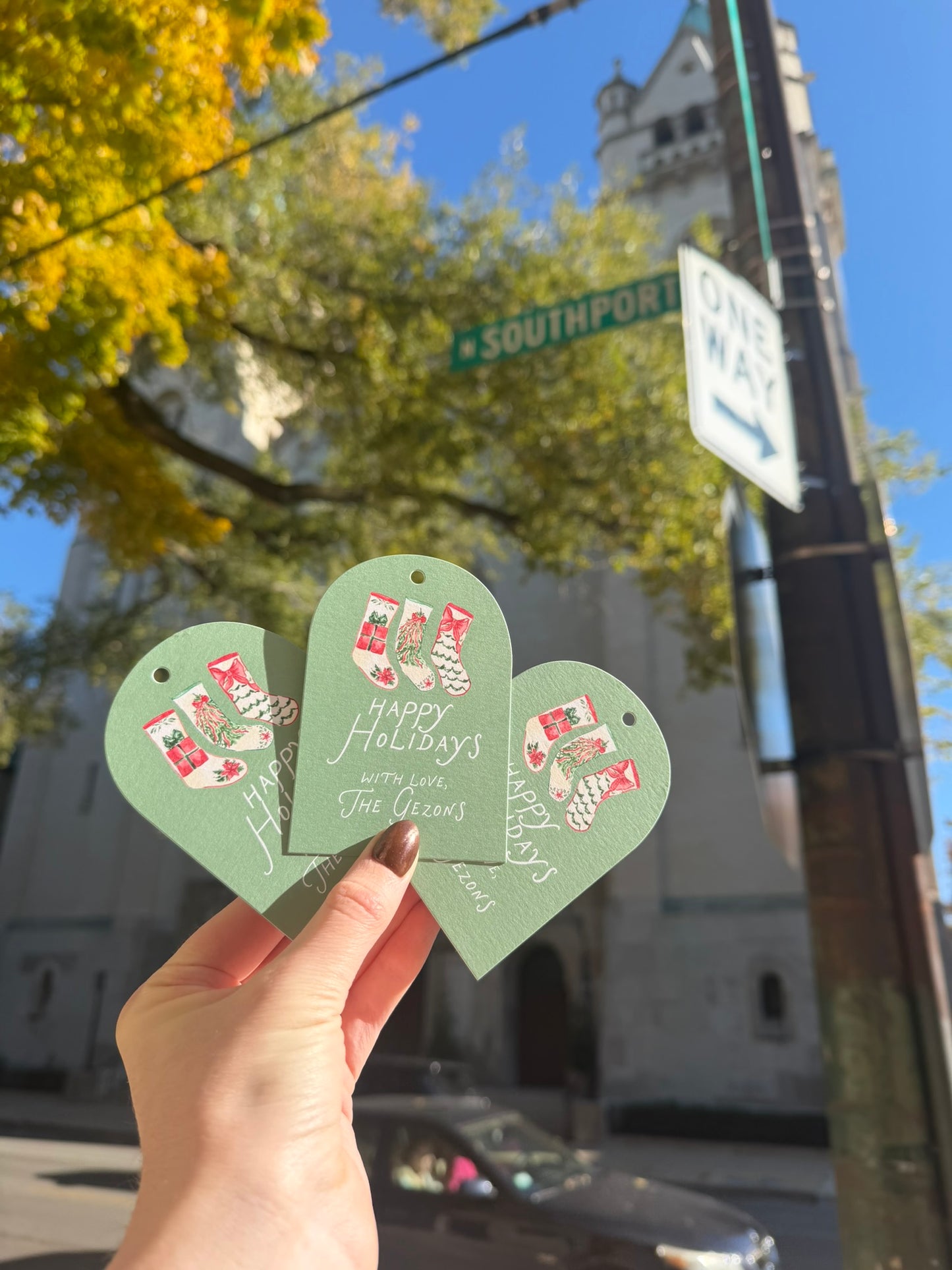 Cozy Mantle Gift Tags