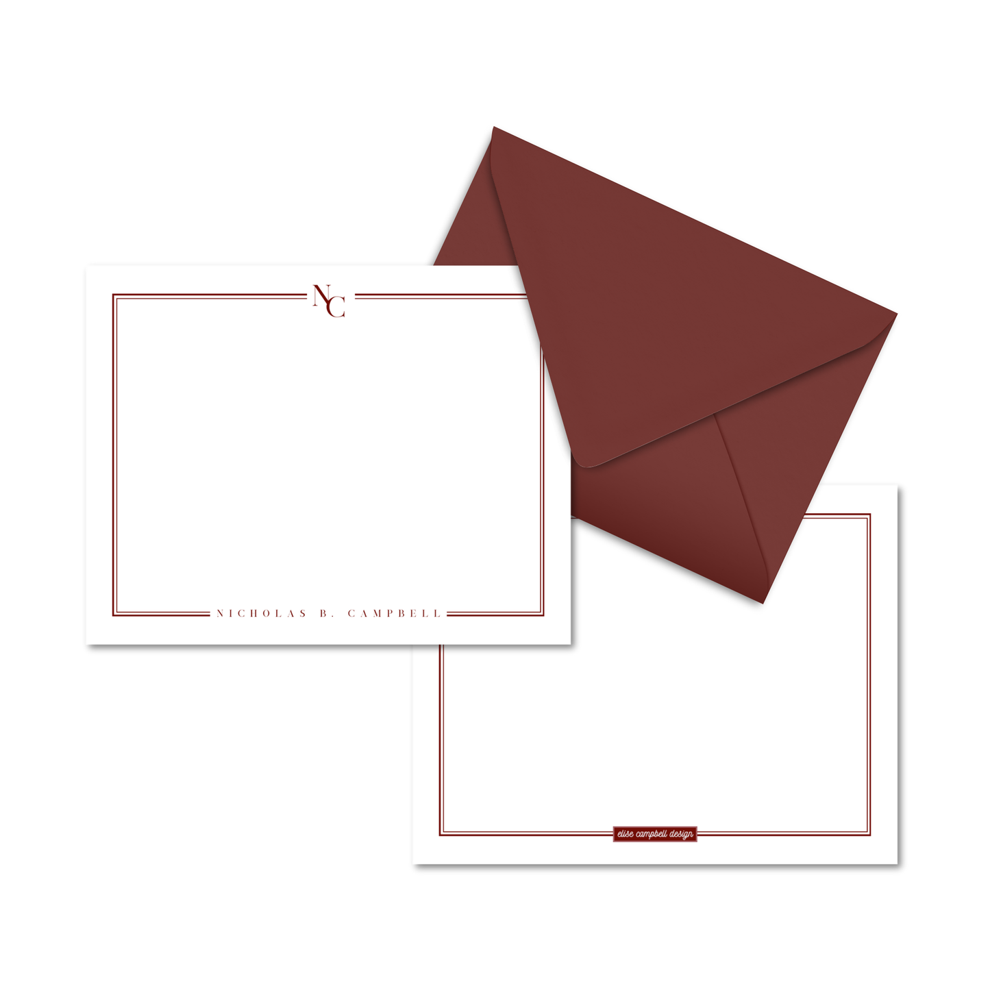 The Executive Border Notecards