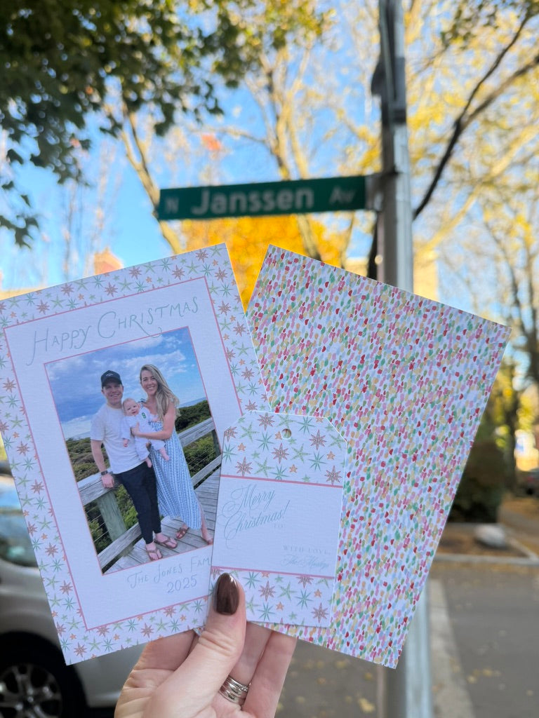 Frosted Starlight Gift Tag - Traditional