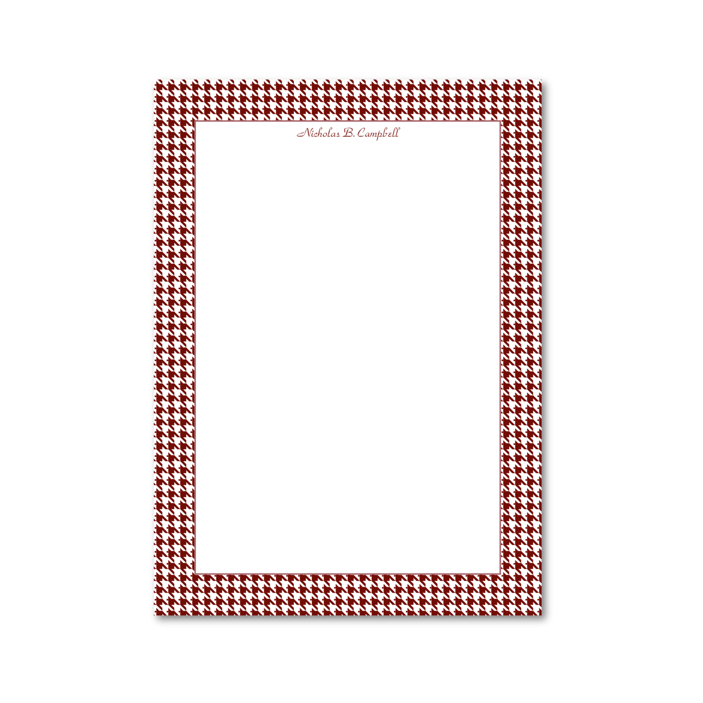 Houndstooth | 5x7 Custom Notepads