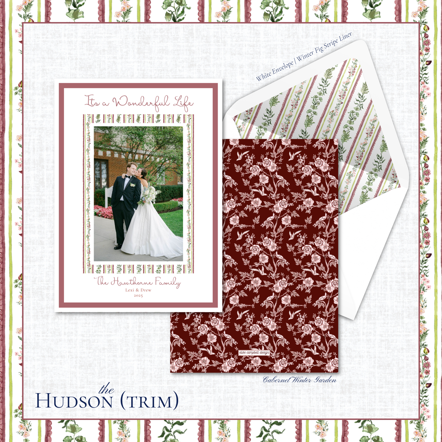 Hudson Holiday Card | Vertical | Trim