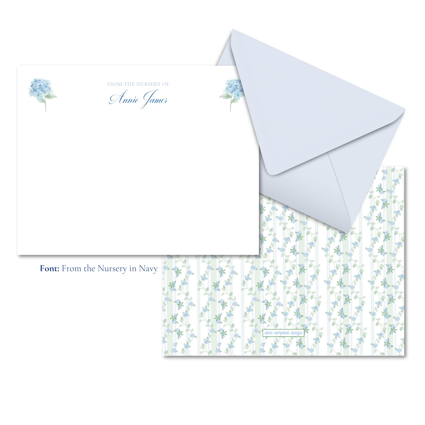 Hydrangea Vine Notecards