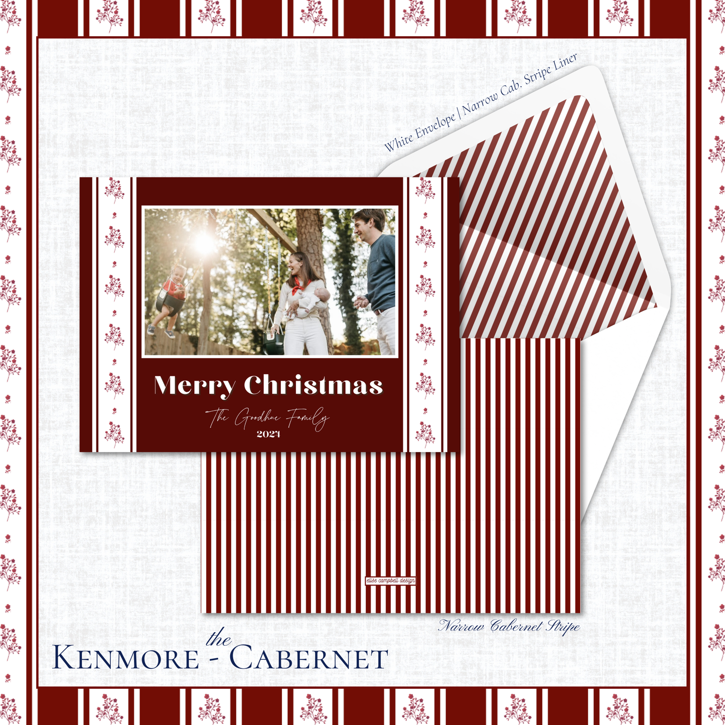 Kenmore Holiday Card | Horizontal | Cabernet
