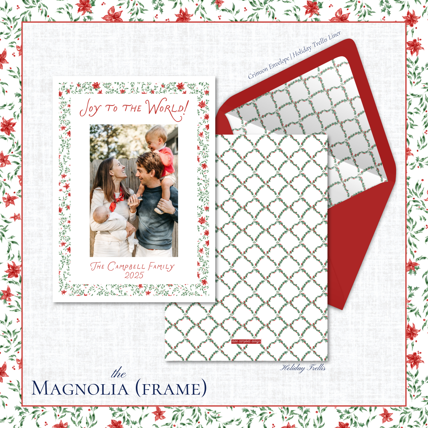 Magnolia Holiday Card | Vertical | Frame