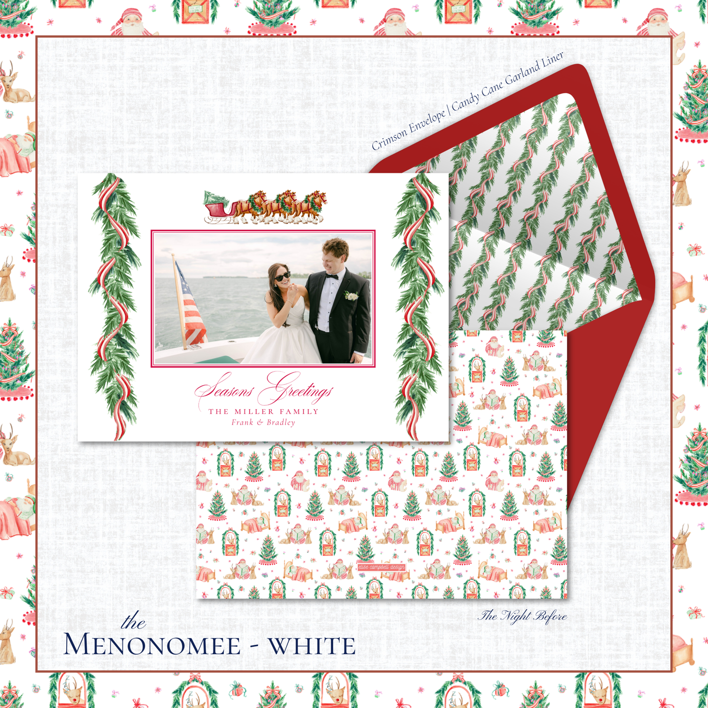 Menonomee Holiday Card | Horizontal | Horse