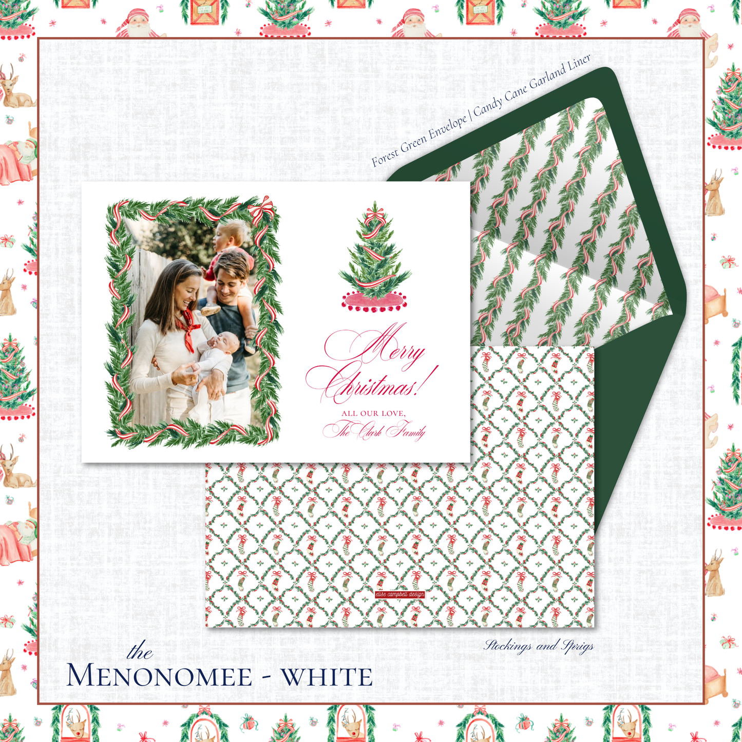 Menonomee Holiday Card | Horizontal | Tree