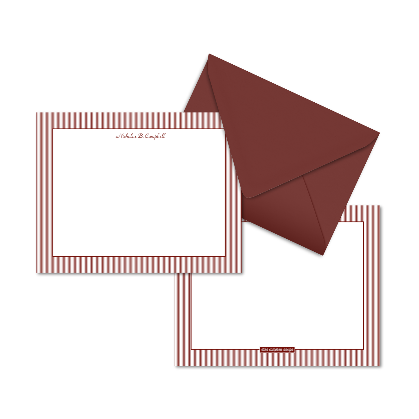 Cambridge Stripe Notecards