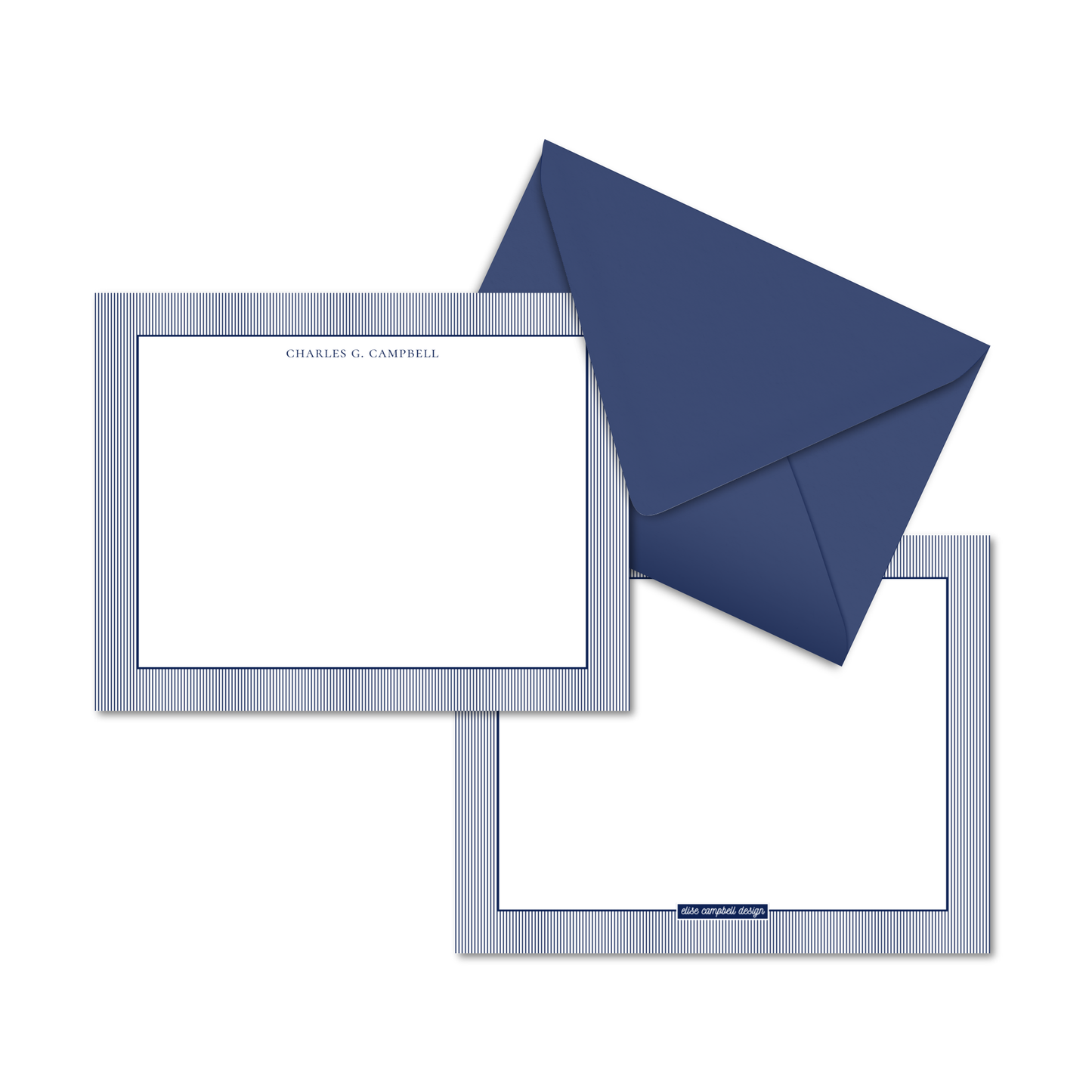 Cambridge Stripe Notecards