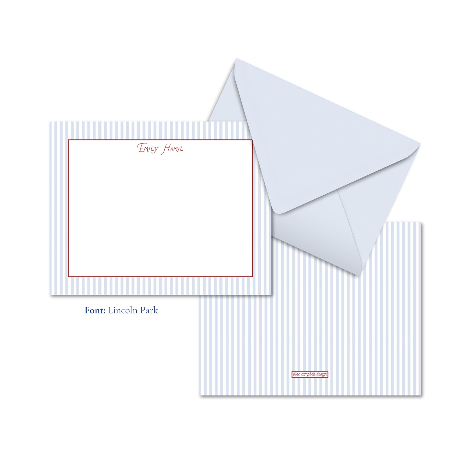 Sconset Stripes Notecards