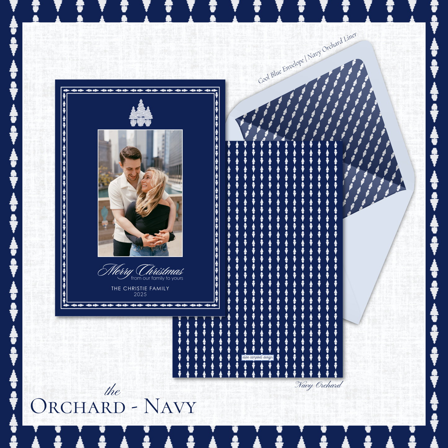 Orchard Holiday Card | Vertical | Navy