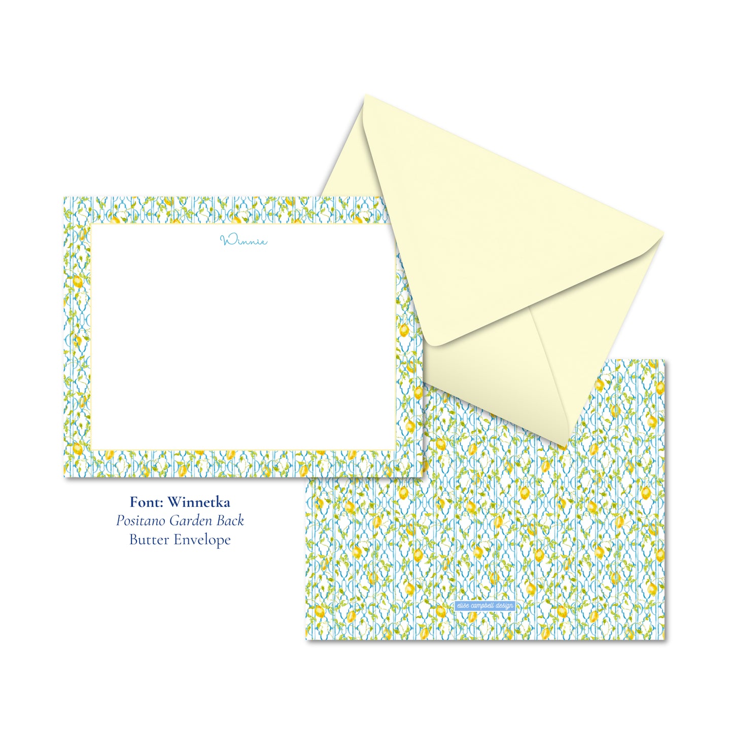 Positano Garden Notecards