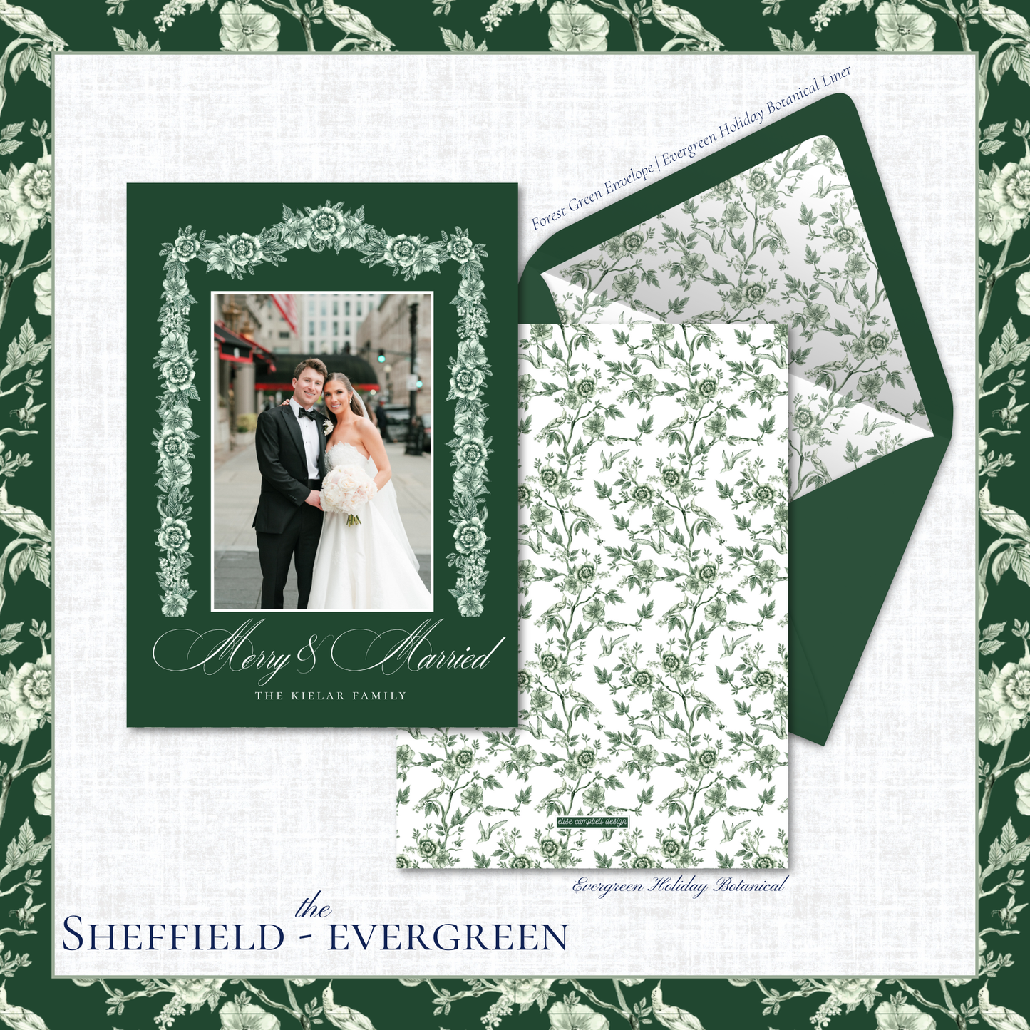 Sheffield Holiday Card | Vertical | Evergreen