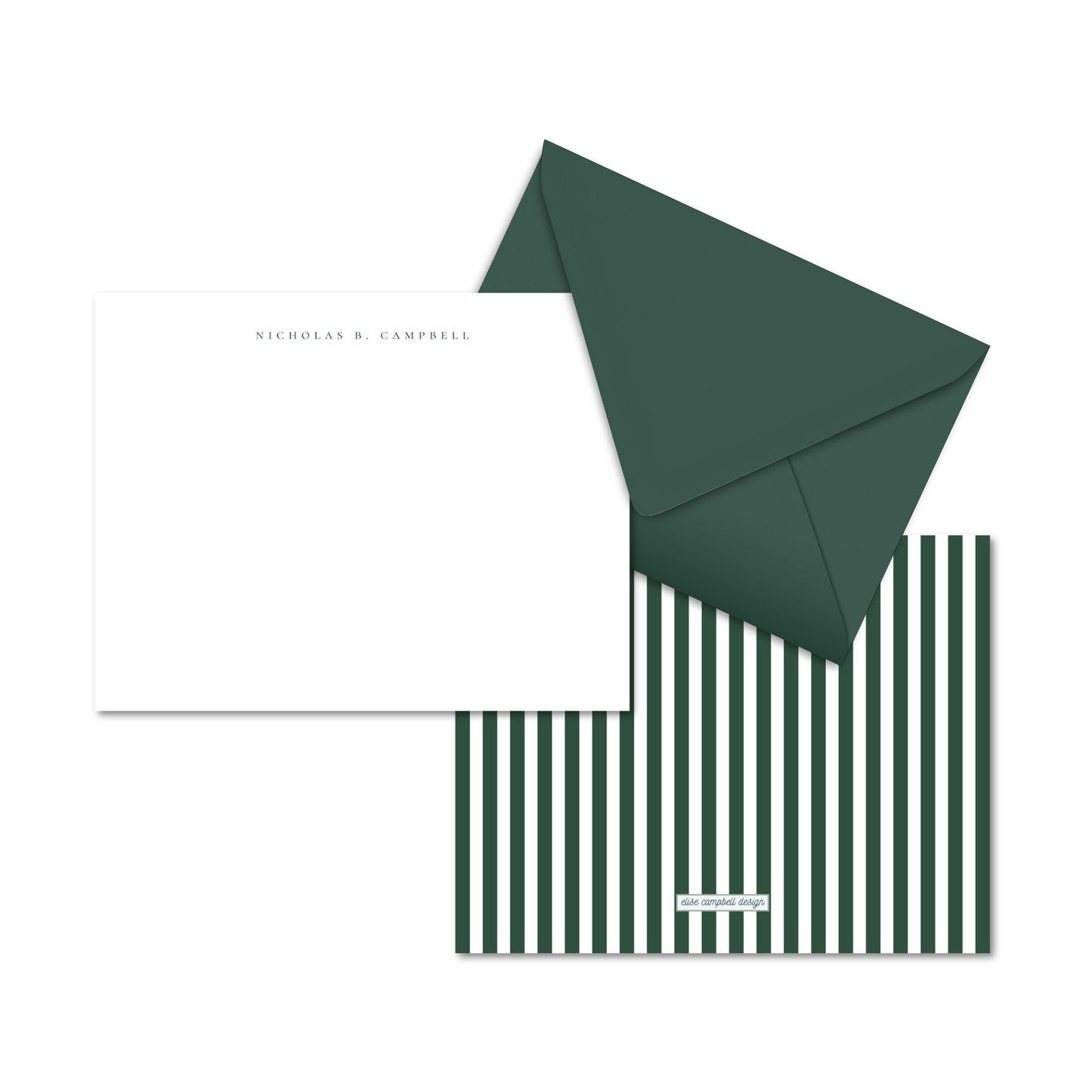 Simple Stripe Notecards