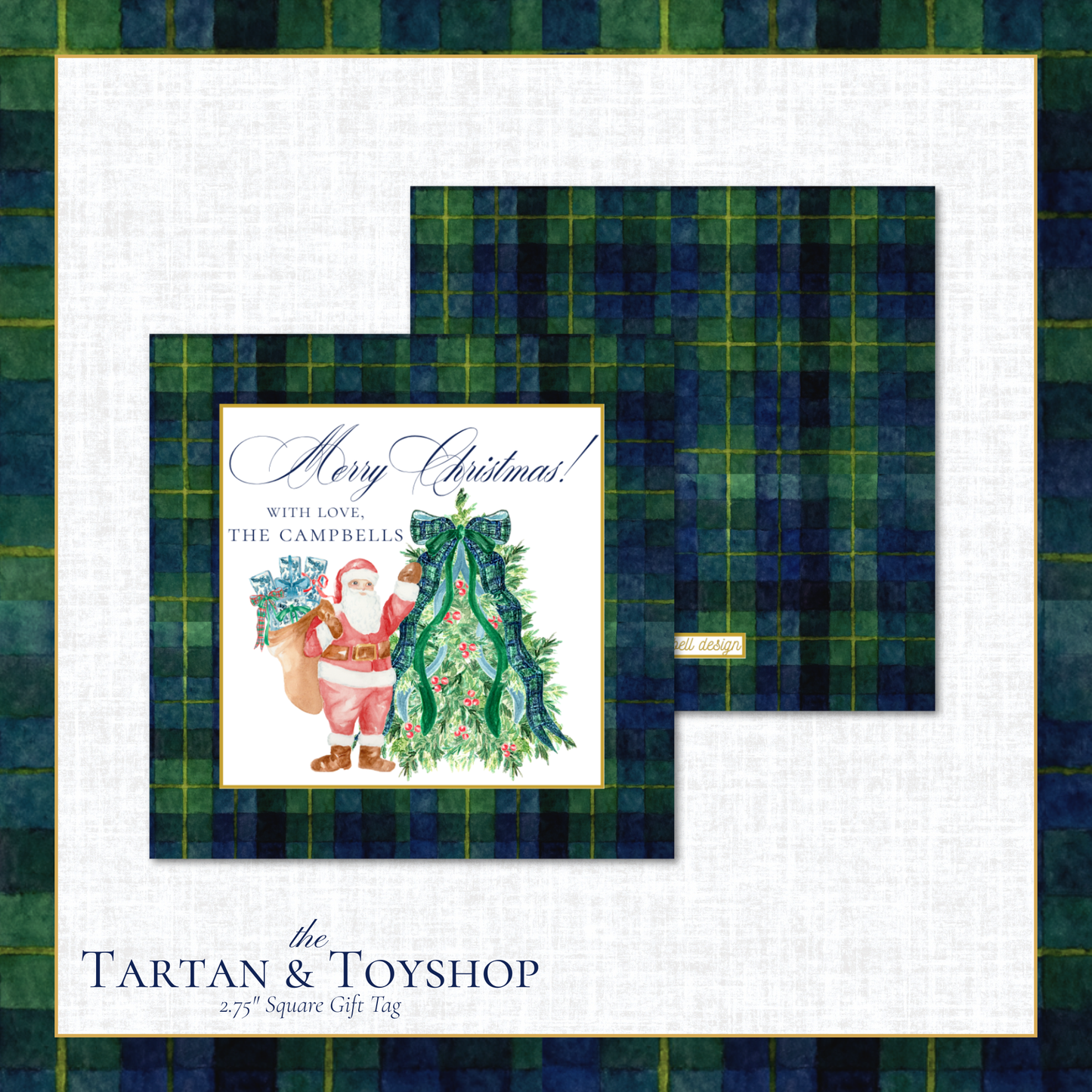 Tartan & Toyshop Gift Tag