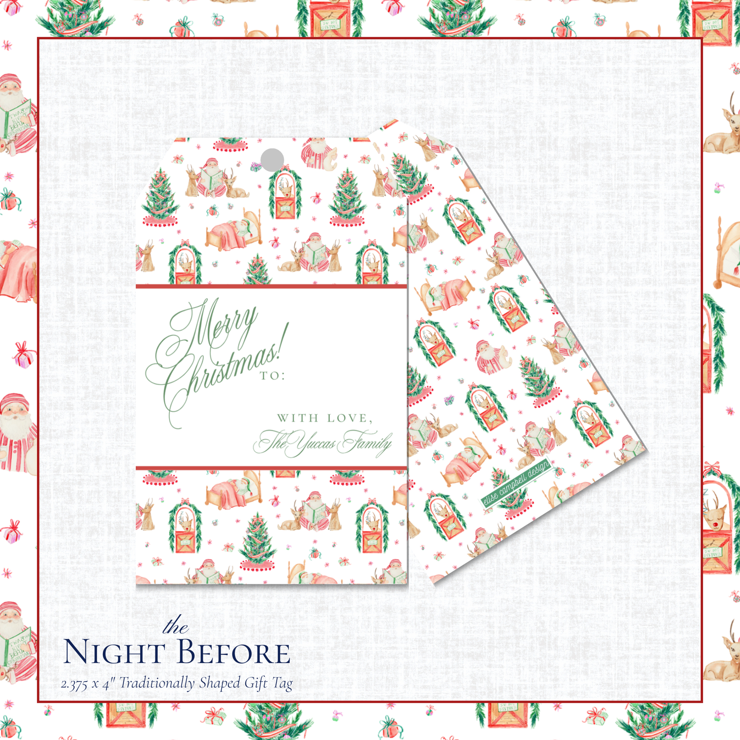 The Night Before Gift Tag