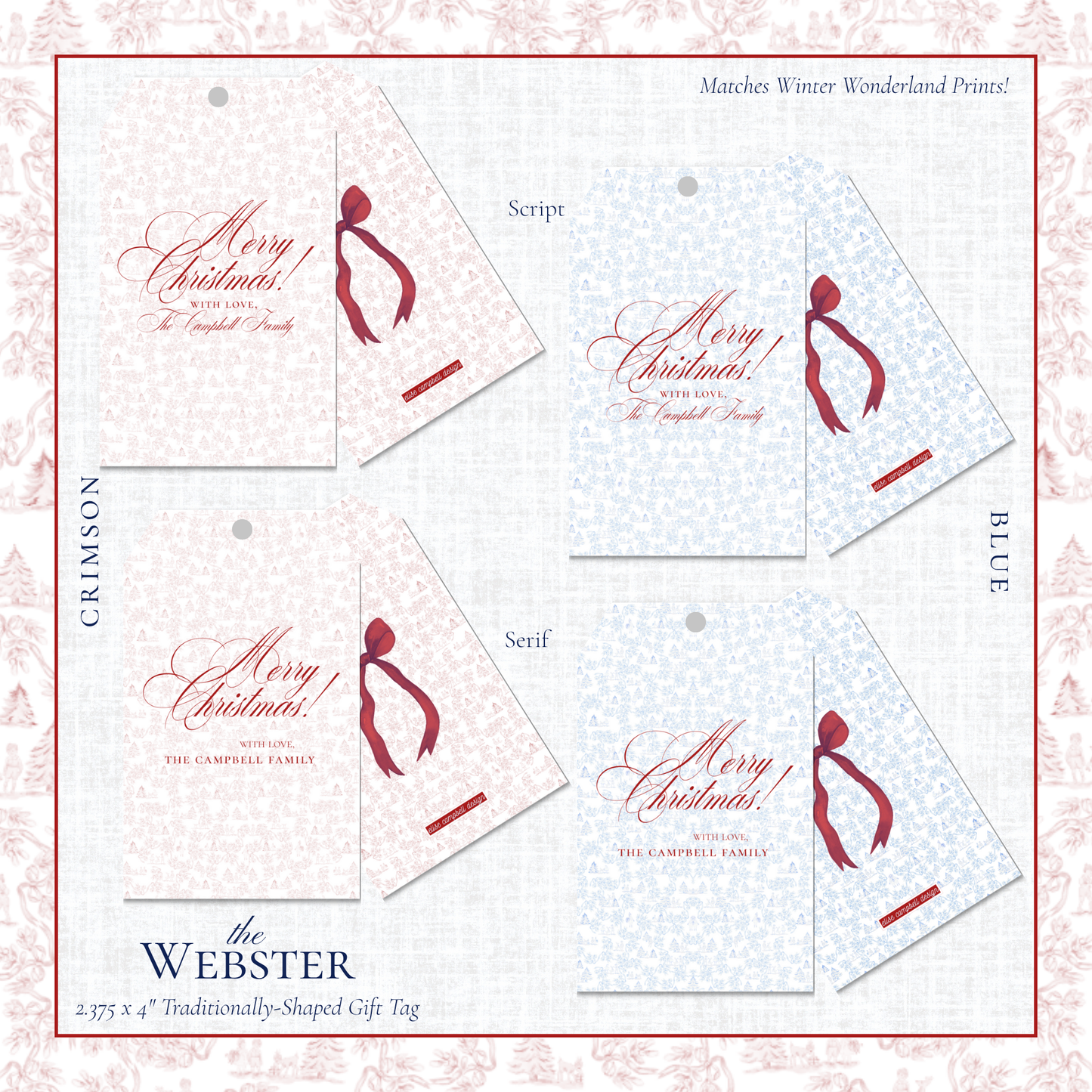 Webster Gift Tags