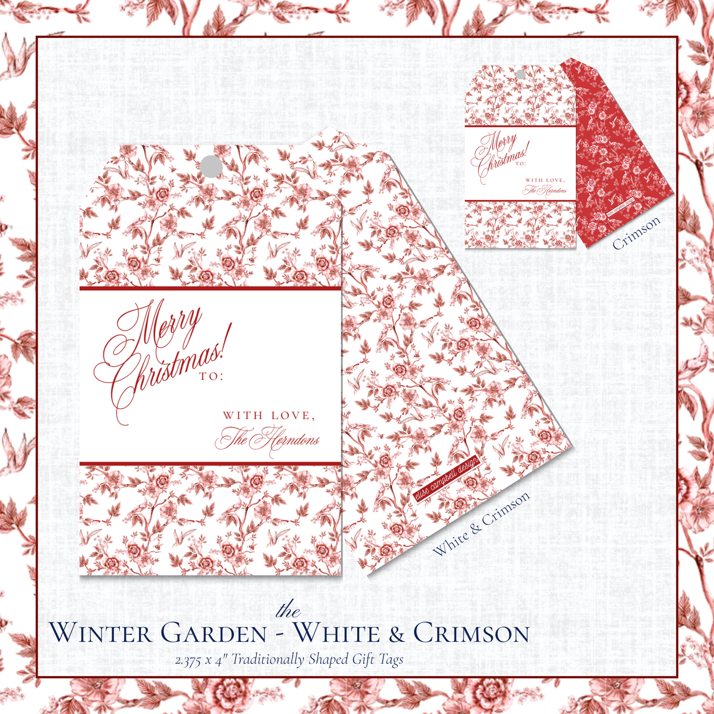 Winter Garden Gift Tags
