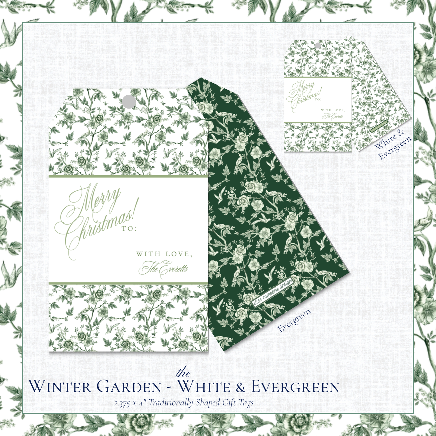 Winter Garden Gift Tags