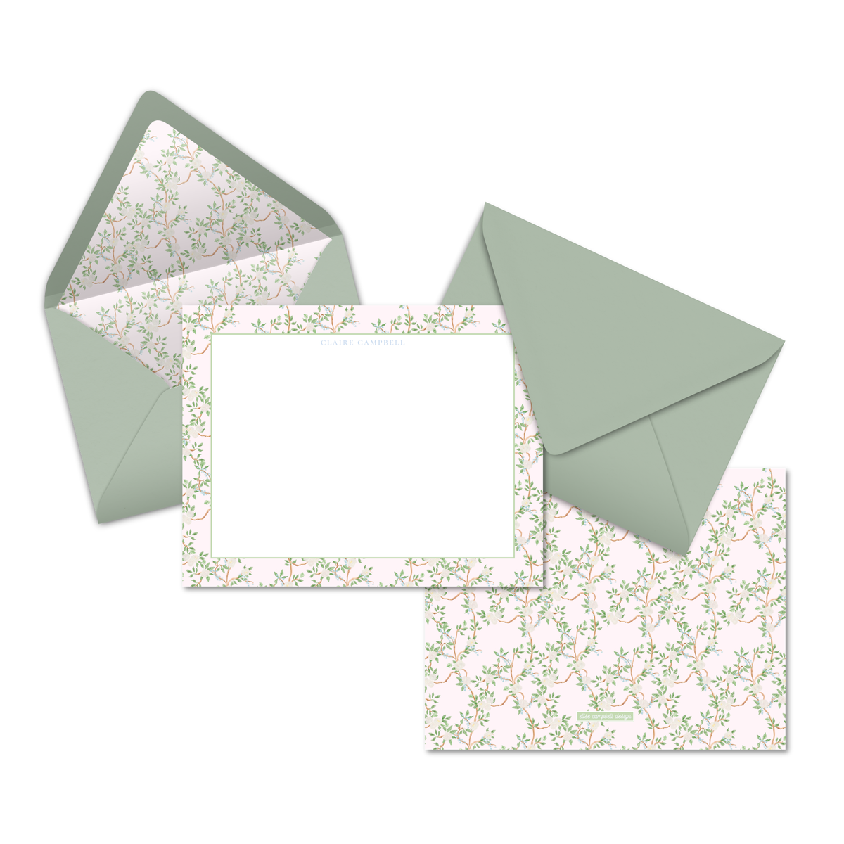 Chinoiserie Blossoms Notecards