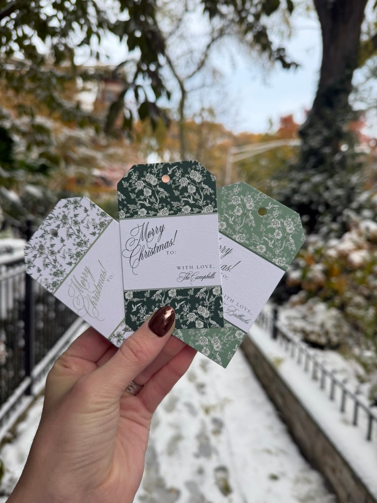 Winter Garden Gift Tags