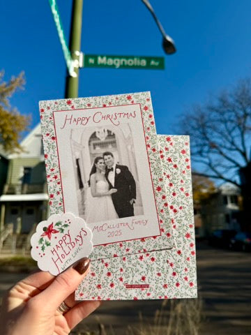 Poinsettia Bloom Gift Tag