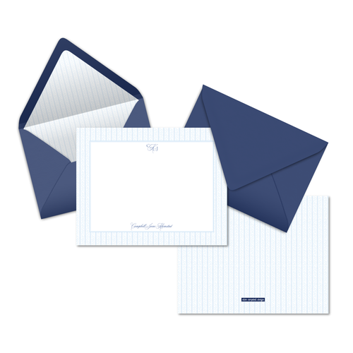 Load image 1 in gallery view. Ribbon Stripe Notecards