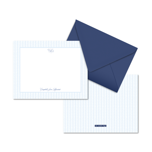 Load image 1 in gallery view. Ribbon Stripe Notecards