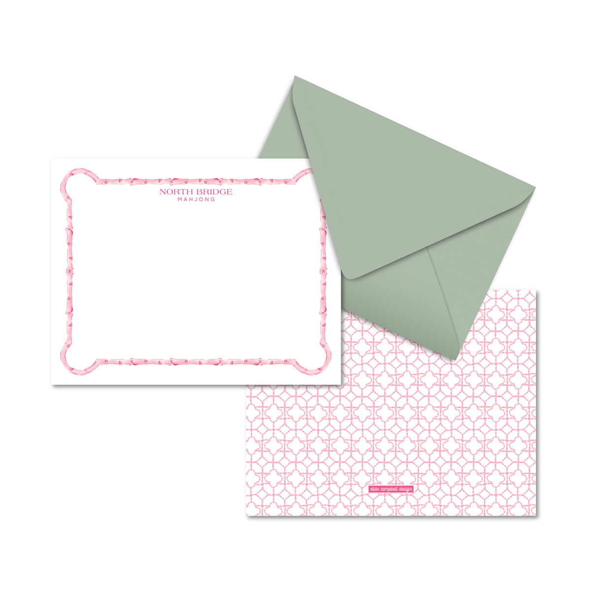 Bamboo Tile Trellis Notecards