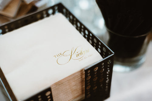 Load image 1 in gallery view. Custom Cocktail Napkins