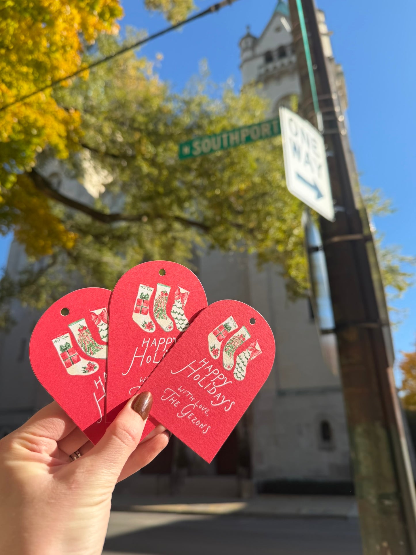 Cozy Mantle Gift Tags