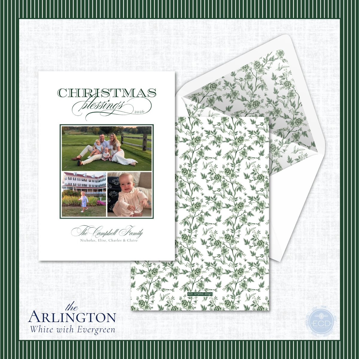 Arlington Holiday Card  | Vertical