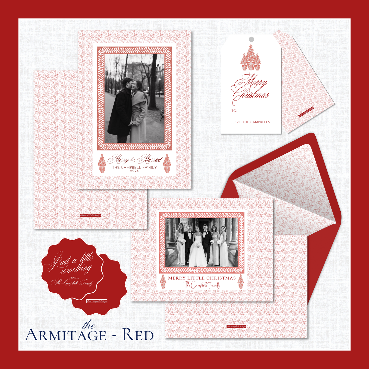 Armitage Holiday Card | Vertical | Red