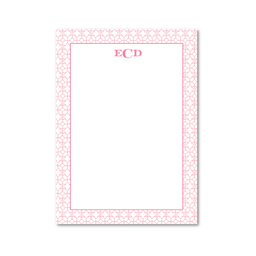 Load image 1 in gallery view. Bamboo Tile Trellis | Custom 5x7 Notepad